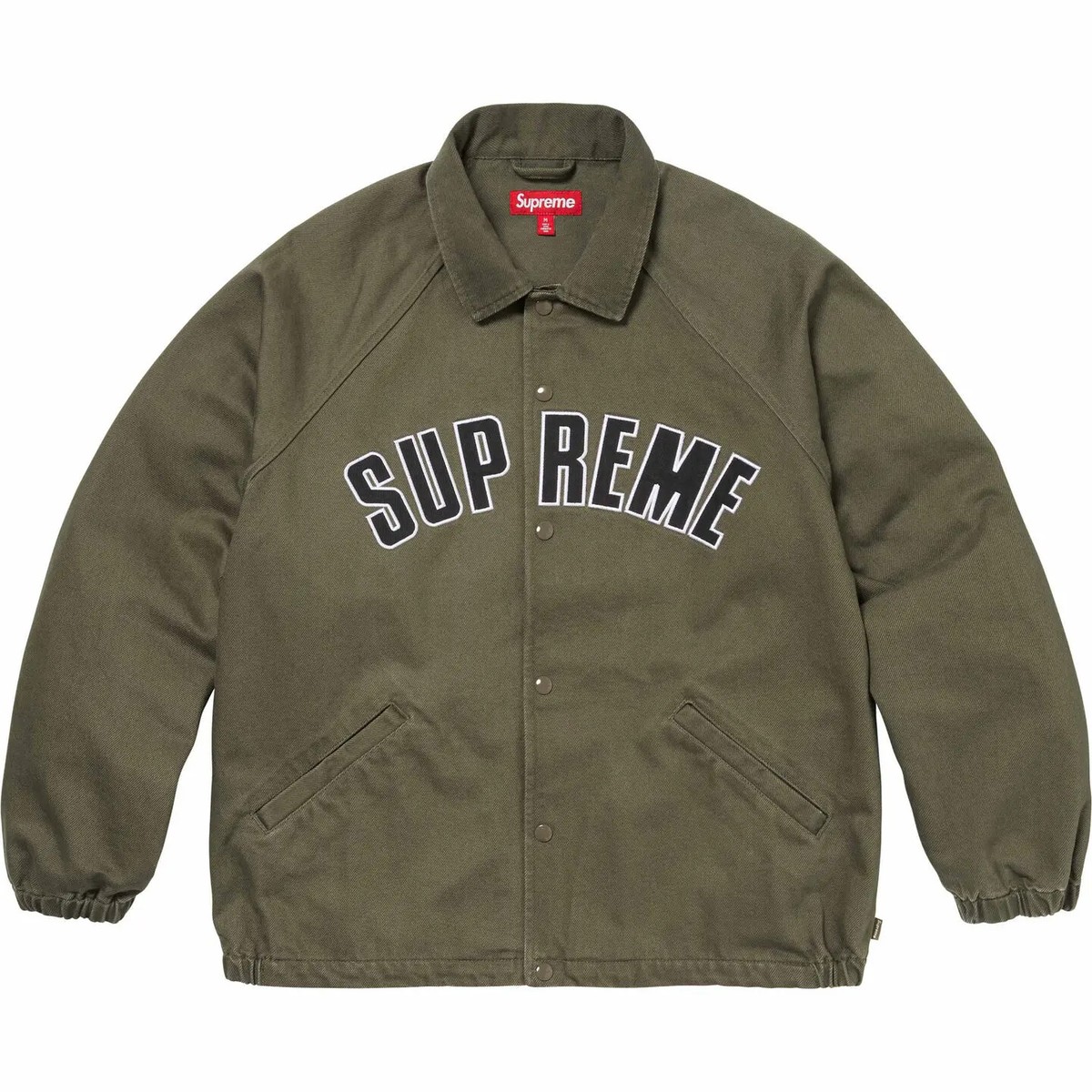 新品未使用 M Supreme Arc Denim Coaches Jacket Supreme Arc Denim Coaches Jacket Black (Size Small) (READY