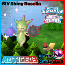 6IV Shiny Roselia Pokemon Brilliant Diamond Shining Pearl