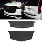 Carbon Fiber Front & Rear Logo Emblem Cover Trim For Cadillac Escalade 2021-2024
