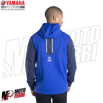 Felpa Yamaha da Bambino con Cappuccio Paddock Blue - Masci Moto