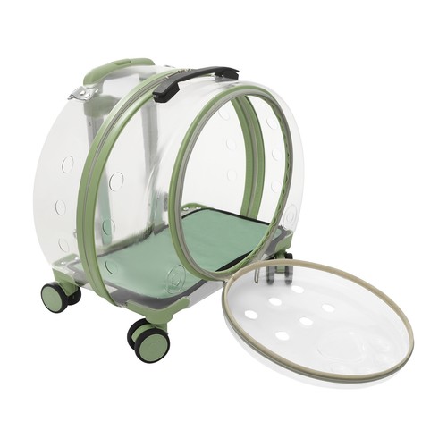 Fully Breathable Hard cat Carrier with Rolling Wheels for Dogs, Cats, & Bunnies - Picture 24 of 24