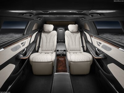 Cars mercedes benz s600 interior pullman maybach guard Desk Mat Stitched