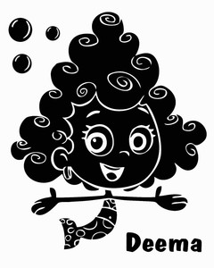 Removable Bubble Guppies Deema Wall Decal 20 X 25 Home Vinyl Adhesive Decor Ebay