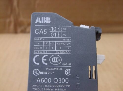 CA5-01 ABB NUEVO En Caja 1-NC Bloque de Contacto Auxiliar CA501 - Imagen 4 de 4