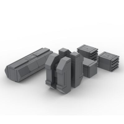Custom MOC Container Pack Minifig Scale for Collection and Display 102 PCS