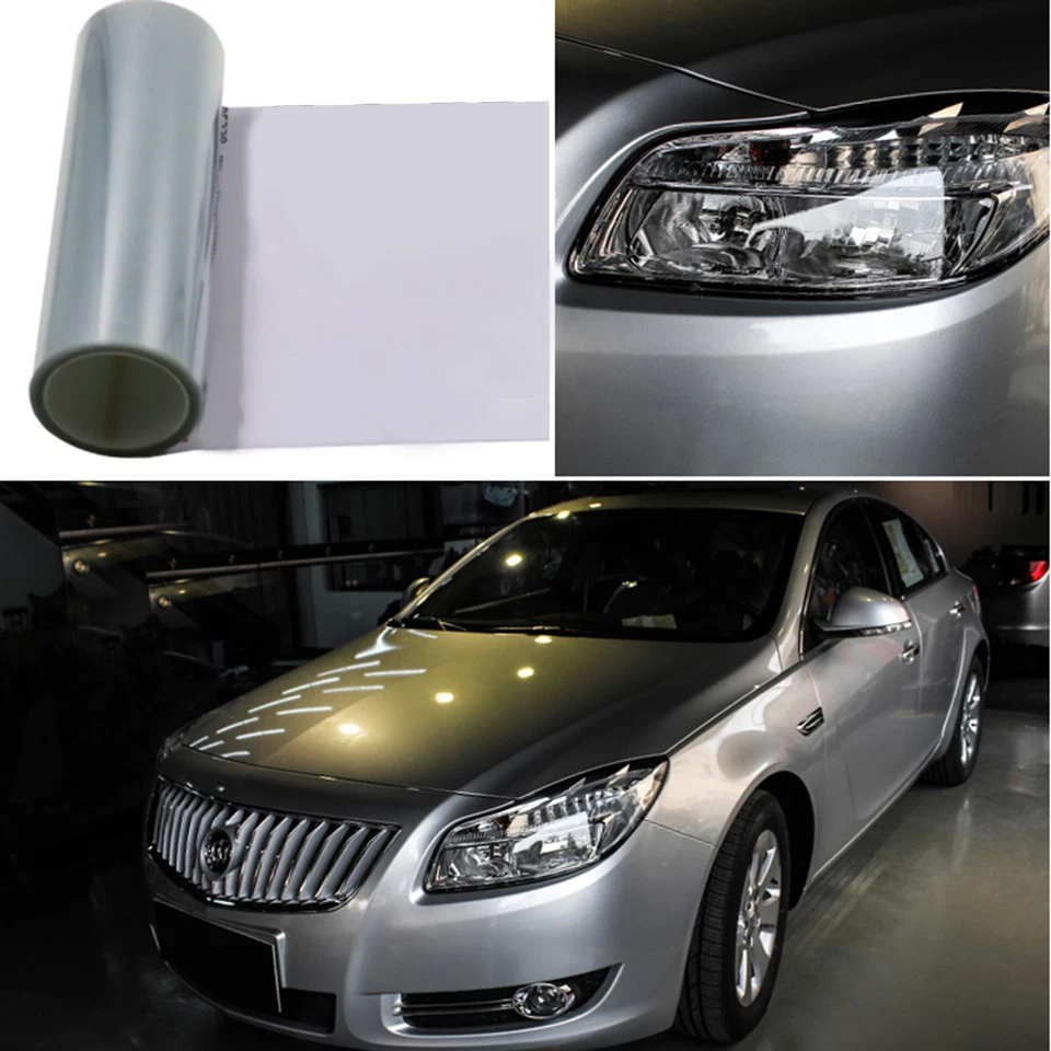 Película protectora de faros transparente para automóvil de 12""x48" Foto 2 de 4