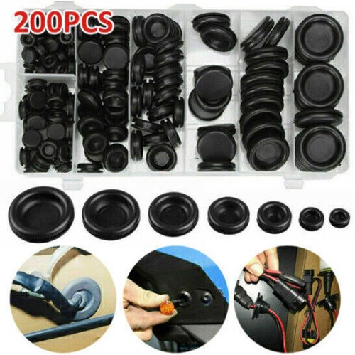 200x car rubber plugs, body plugs, rubber plugs, rubber grommets, blind plu G9C0 - Bild 1 von 12