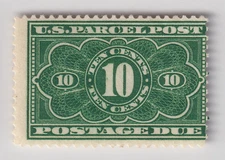 US Scott #JQ4 10c Parcel Post Postage Due Stamp. MOGH. CV $110
