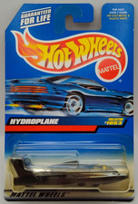 1998 Hot Wheels Mainline/Collector #1053 HYDROPLANE Black w/MW Spokes China Base