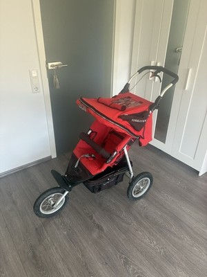 TFK Joggster 3 Geländegängiger Jogger Kinderwagen mit Scheibenbremse, Rot
