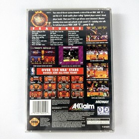 NBA Jam T.E. for Sega Saturn - CIB Complete in Box + Reg Card EXCELLENT DISC