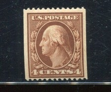 350 Washington Mint Coil Stamp with APEX Cert DC4441