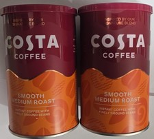 2 X Costa Instant Smooth Medium Roast Coffee 100g