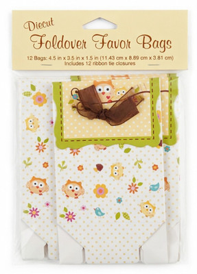 Creative Converting Happi Tree Foldover Favor Loot Bags 8ct Owl