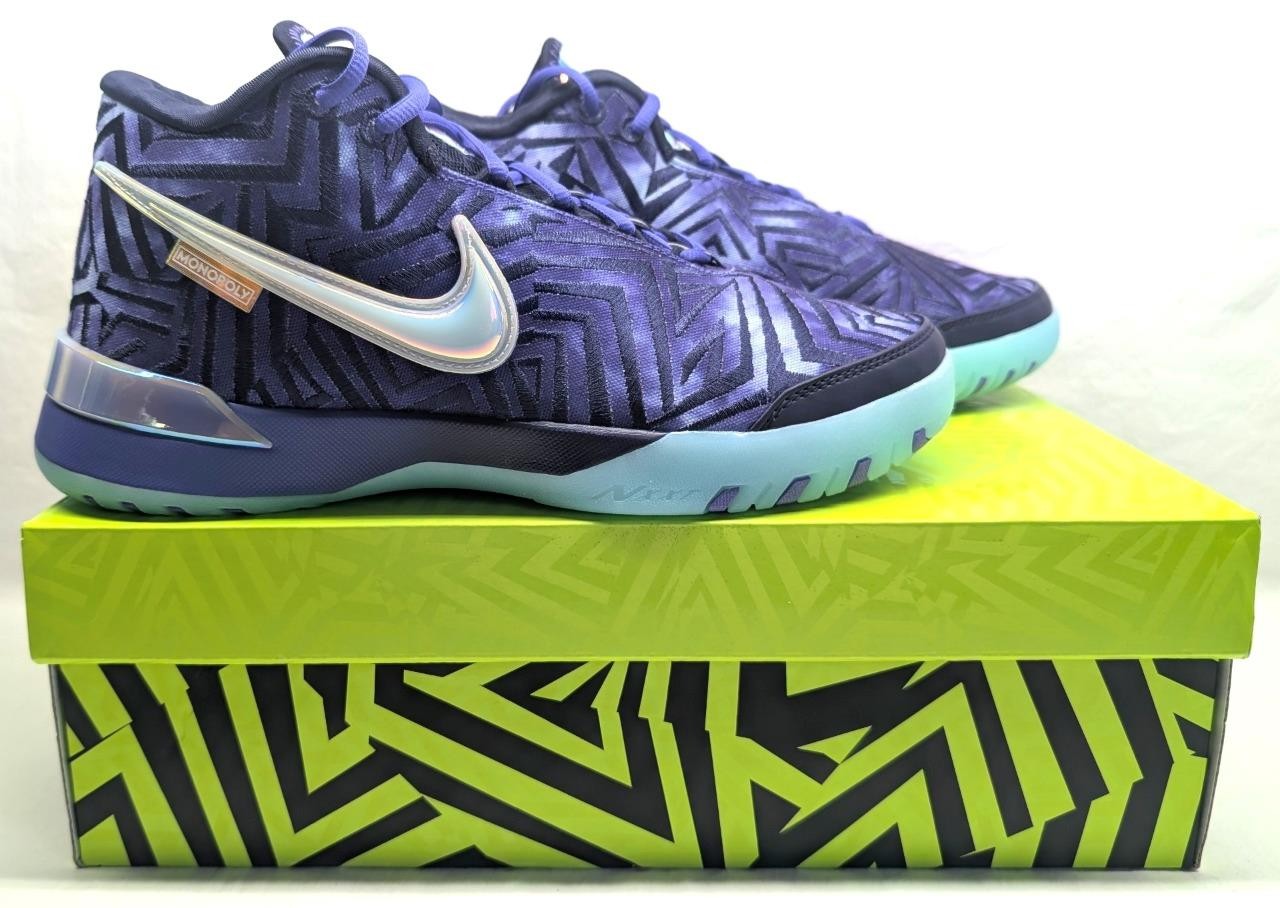 Men's Nike Zoom LeBron James NXXT Genisus Monopoly Persian Violet, Size 9, New