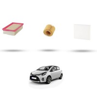 Hoffcar Wartungskit - 3 Filter FüR Toyota Yaris III (XP13) 1.4 D-4D 66KW Ab 2
