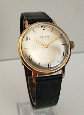 GLASHÜTTE ORIGINAL SIXTIES ''OVERSIZE'' (CAL. GUB 70.1) SELTEN VINTAGE MECHANISCH