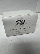 Dept 56 Heritage Village Choir Boys All In A Row w/Box Christmas Vintage #5889-2