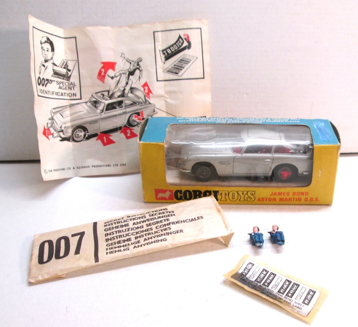 Corgi James Bond Aston Martin Vintage Manufacture Diecast Cars