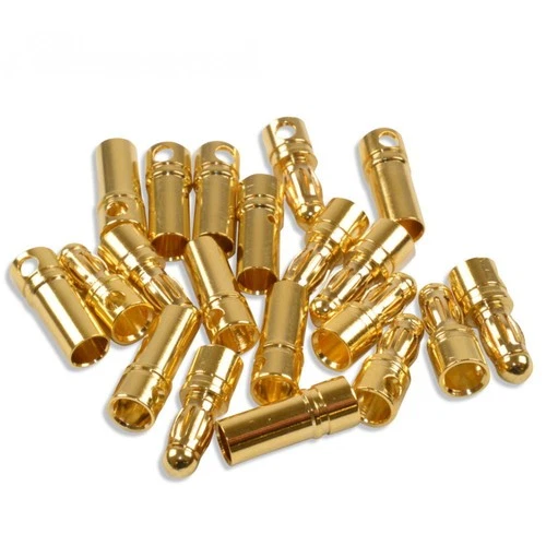 3.5mm gold plug, gold contact plug 3.5mm for Lipo battery new 10 pairs