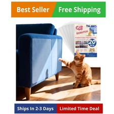 Cat Scratch Furniture Protector Clear Sticky Sheets Couch Sofa Guards 20 Pack