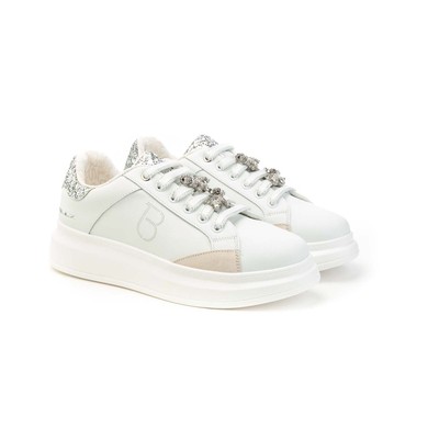 Tosca Blue Sneakers Women Ss2501s003 Bijoux Dog Rhinestone
