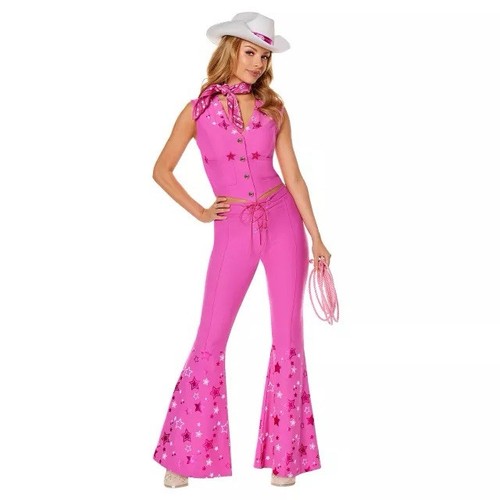 Spirit Halloween Adult Western Barbie Costume - Barbie the Movie Size Medium - Picture 7 of 9