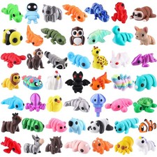 Celltestria 50Pcs Mini 3D Printed 1.6 x 1 x 0.5 inches, Multiple Color