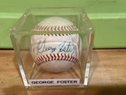 George Foster Signed Official League Baseball JSA COA