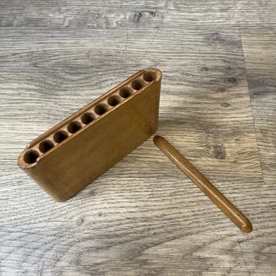 Vintage WW2 French Wooden Cigarette Pocket Case - Image 1 of 4
