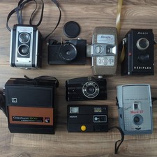 Vintage Camera Lot of 8 - Kodak Duaflex II Ansco Rediflex Revere 8mm Untested