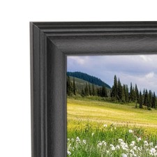 16x34 inch Picture Frame Solid Wood Black,Suitable for Panoramic Photo Frame/...