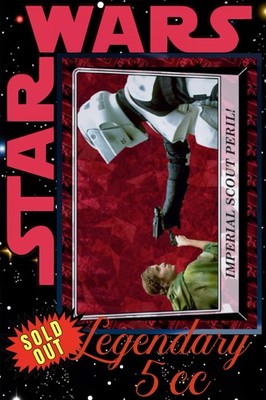 Star Wars Card Trader Red Anniversary Chrome Saphire LEGENDARY DIGITAL Card 5cc