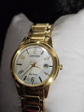 Imagen de Citizen Eco-Drive Gold-Tone Stainless Bracelet Watch Date Water-Resistant
