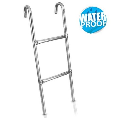 SereneLife SLTRALDR Outdoor Trampoline Access Weather Resistant Safety Ladder