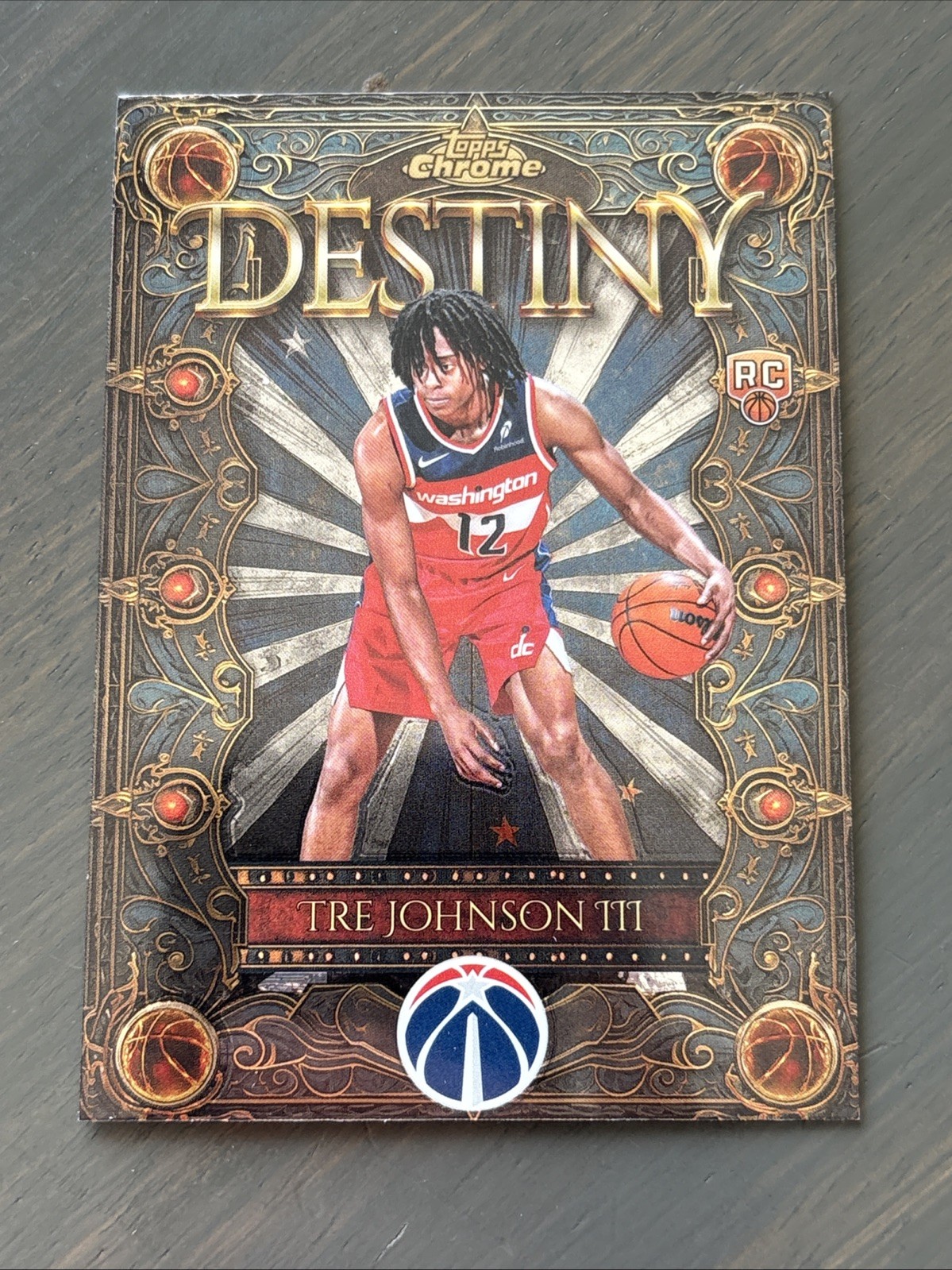 Tre Johnson III 2025-26 Topps Chrome Destiny Rookie No. D-6 Insert
