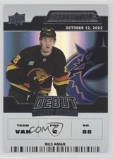 2022 Upper Deck Credentials Debut Ticket Access /999 Tier 1 Nils Aman #147 0i4k
