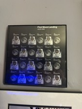 Apollo 11 1969 Astronauts & Space Travel Stamp Sheet First Moon Landing