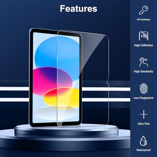 Screen Protector for iPad 11th 10th Generation (iPad A16 11-inch 2025/10.9 - 第 4/7 張圖片