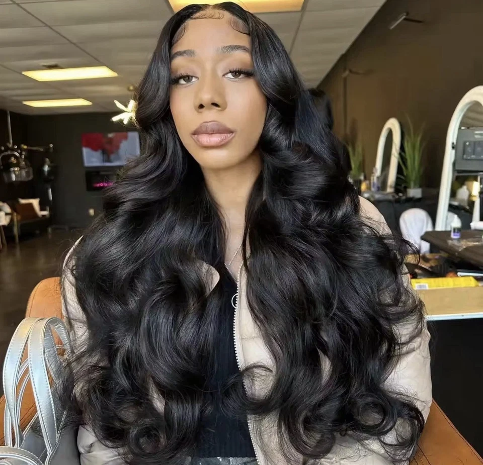 Paquetes de cabello humano 16A Body Wave 100 % cabello humano crudo brasileño 30 pulgadas Foto 3 de 4