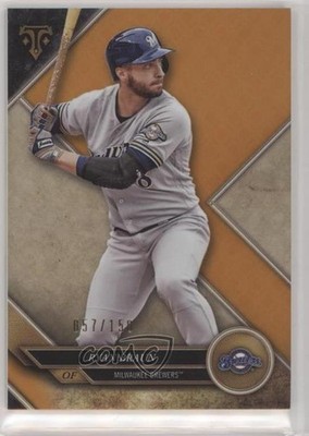 2017 Topps Triple Threads Amber 57/150 Ryan Braun #45 9o3