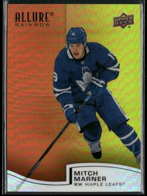 2021-22 Upper Deck Allure Mitch Marner Rainbow Orange-Yellow #R-96 Maple Leafs