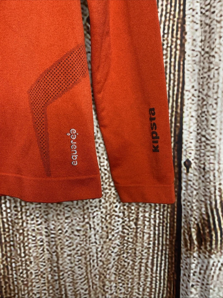 Kipsta Long Sleeve Base Layer Jr Compression Shirt Red Size 10 - Image 3 of 4