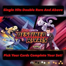 Pokemon Scarlet & Violet Destined Rivals Single Hits Double Rare Full Art IR SIR