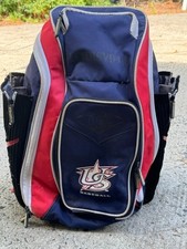 Louisville Slugger USA Baseball Bat Bag Backpack Red White Blue Equipment