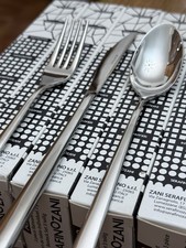SERAFINO ZANI - 18 Pezzi Servizio Tavola Posate per 6 Persone Acciaio Inox 18/10