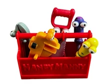 Handy Manny Tool Set Toy Figure Playset Red Toolbox with 5 Tools
