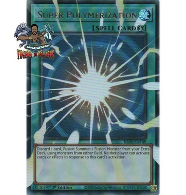 Yugioh! 1x Super Polymerization Extended Art RA05-EN149 Ultra Rare