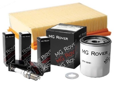 Rover 75 & MGZT Service Kit Air Filter Oil Filter 4 x Spark Plugs ZUA000075
