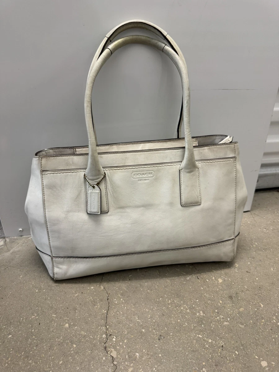 Coach Hampton Satchel/Top Handle Bag White Bags & Handbags for
